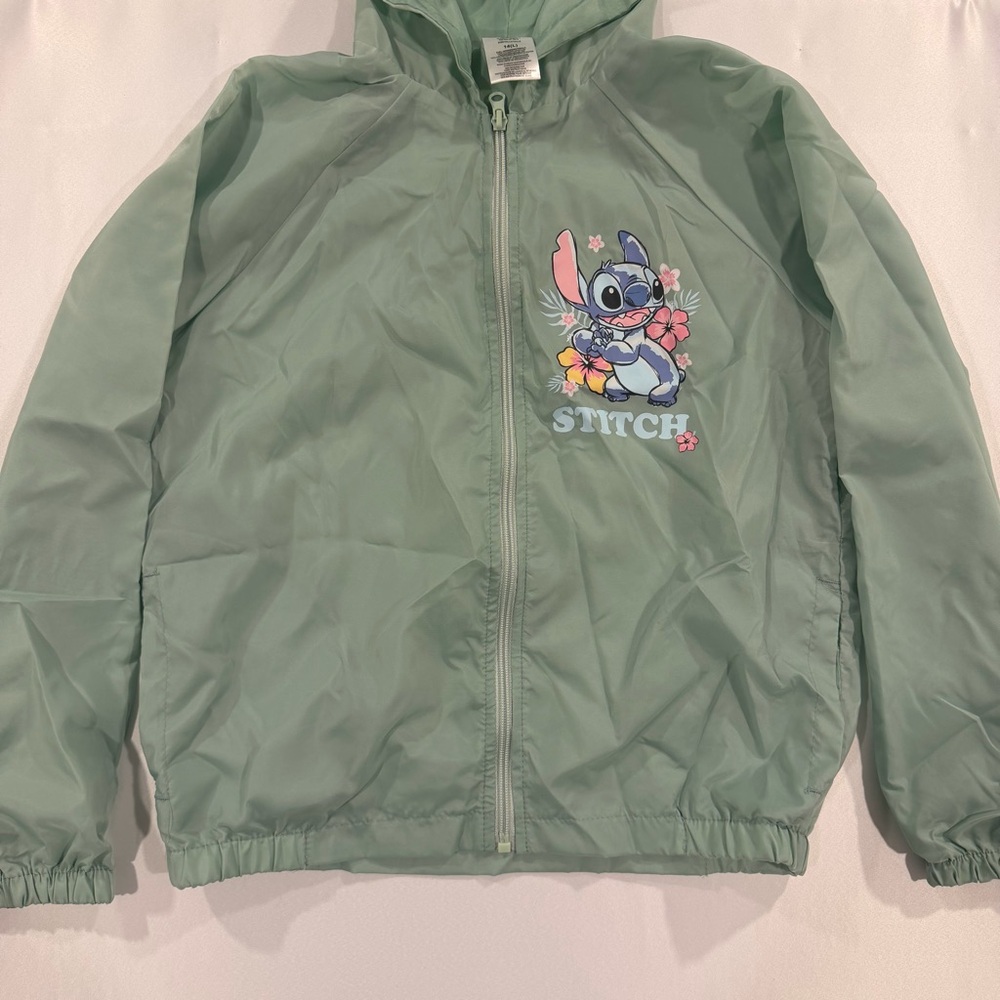 Disney Green Stitch Raincoat for Kids